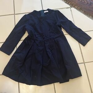 Il gufo navy floral dress size 3